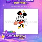 Free Minnie Mouse Red Hat Free Peace Sign Mickey Free SVG - Instant Download