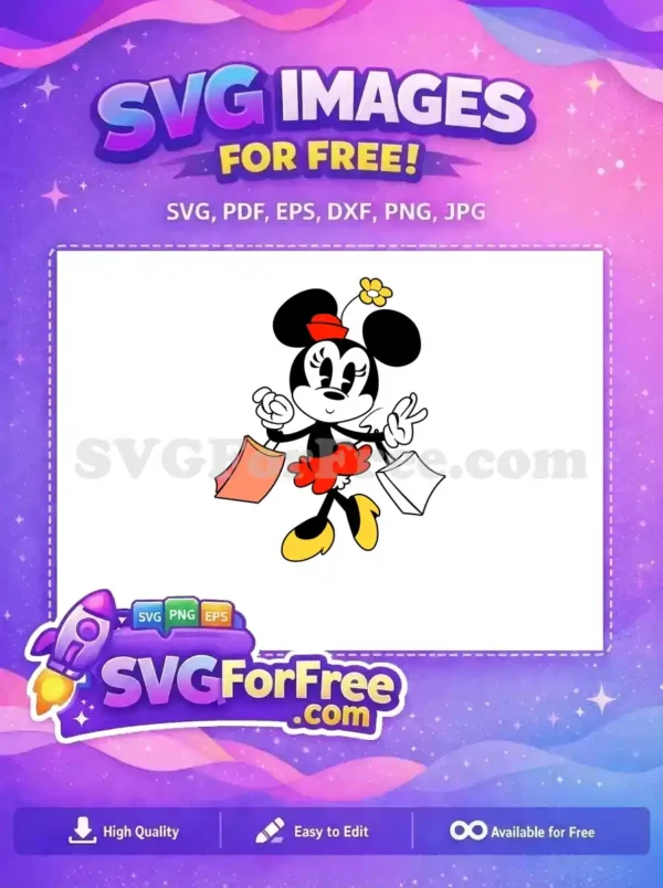 Free Minnie Mouse Red Hat Free Peace Sign Mickey Free SVG