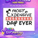 Free Mickey Most Expensive Free Day Dollar Signs Free SVG - Instant Download