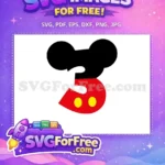 Free Number Three Free Mickey Mouse Free SVG - Instant Download