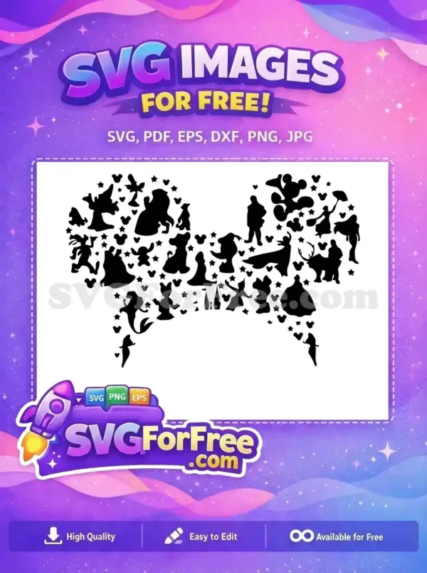 Free Happy Mickey Free Goofy Friends Movie Free SVG