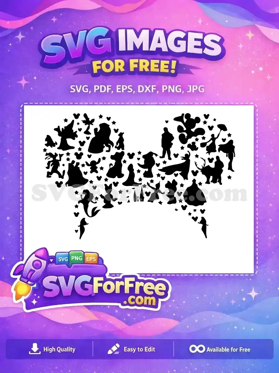 Free Happy Mickey Free Goofy Friends Movie Free SVG