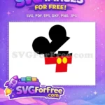 Free Black Ears Free Red Pants Mickey Free SVG 2 - Instant Download
