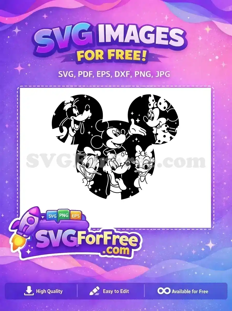 Free Goofy Laughing Free Minnie Mouse Polka Dots Mickey Free SVG