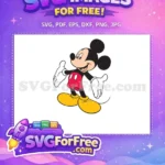 Free Smiling Cartoon Mouse Free Red Shorts Classic Mickey Free SVG - Instant Download