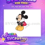 Free Worried Mickey Free Hands on Face Cartoon Free SVG - Instant Download