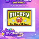 Free Cartoon Shorts Free Mickey Mouse Kids Sign Free SVG - Instant Download