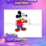 Free Classic Pose Free Red Jacket Mickey Mouse Free SVG - Instant Download