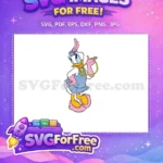 Free Daisy Duck Feathered Hat Free Yellow Beads Mickey Free SVG - Instant Download