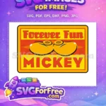 Free Mickey Mouse Ears Free Forever Fun Yellow Mickey Free SVG - Instant Download