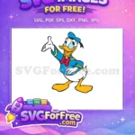 Free Waving Gesture Free Red Bowtie Donald Free SVG - Instant Download