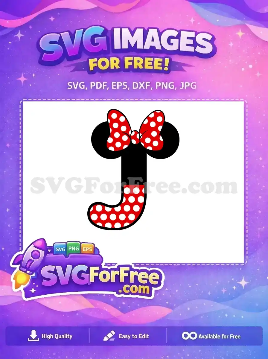 Free Polka Dot Bow Free Minnie Number 1 Free SVG