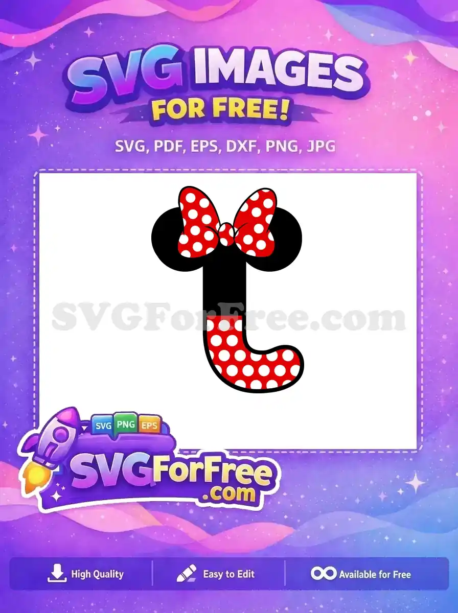 Free Polka Dot Bow Free Number One Minnie Free SVG