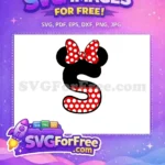 Free Red Polka Dot Free Minnie Font S Free SVG - Instant Download