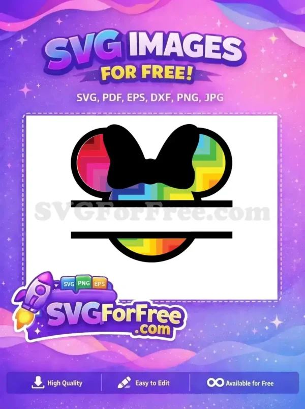 Free Rainbow Mickey Head Free Colorful Pattern 1 Free SVG Free Rainbow Mickey Head Free Colorful Pattern 1 Free SVG