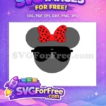 Free Minnie Red Bow Free Sunglasses Mickey Heads Free SVG - Instant Download