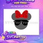 Free Polkadot Bow Free Sunglasses Mickey Heads Free SVG - Instant Download