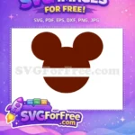 Free Brown Mickey Head Free Equal Sign Design Free SVG - Instant Download
