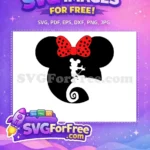 Free Polka Dot Bow Free Minnie Mouse Head Free SVG 2 - Instant Download