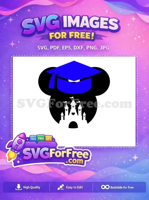 Free Graduation Blue Cap Free College Academic Free SVG