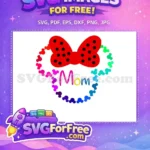 Free Rainbow Mickey Heads Free Mom Design Free SVG - Instant Download