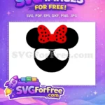 Free Polka Dot Bow Free Minnie Mouse Head Free SVG 3 - Instant Download