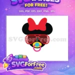 Free Minnie Red Bow Free Sunglasses Pacifier Mickey Free SVG 1 - Instant Download