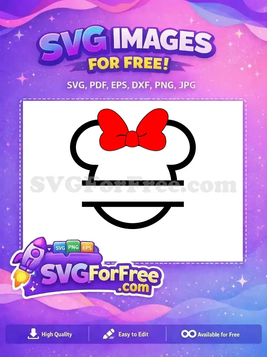 Free Red Bow Head Free Minnie Mouse Ears Movie Free SVG