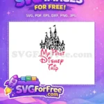 Free Mickey Heads Free Silhouette My First Disney Trip Free SVG - Instant Download