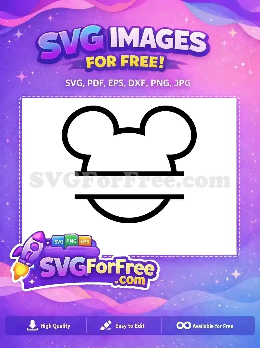 Free Mickey Mouse Head Free Sayings Silhouette Movie Free SVG 2