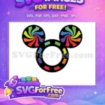 Free Swirl Rainbow Free Mickey Heads Sayings Free SVG - Instant Download