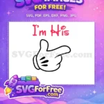 Free Red Letters Free Pointing Hand Couple Free SVG - Instant Download