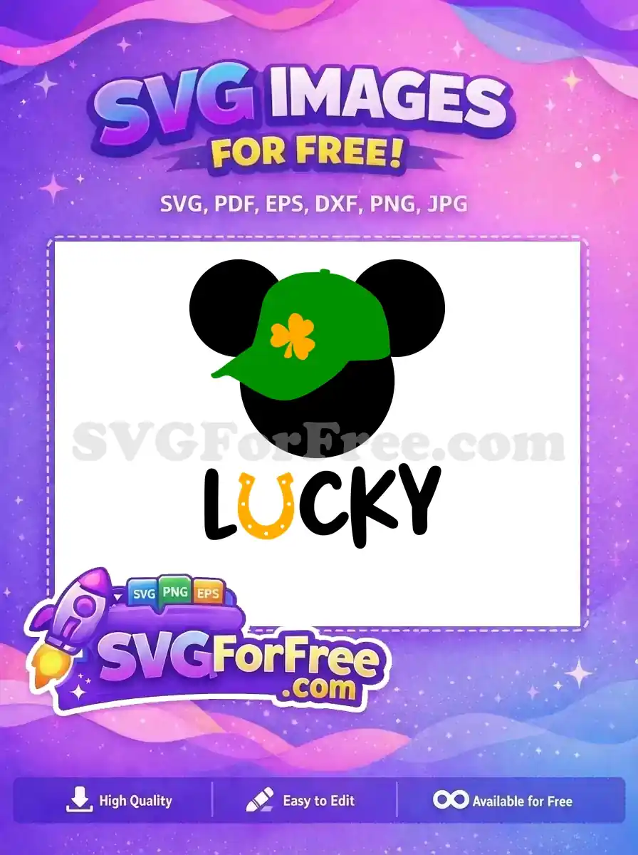 Free Shamrock Hat Free Lucky Horseshoe St Patricks Free SVG