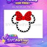 Free Polka Dot Bow Free Minnie Mouse Head Free SVG 6 - Instant Download