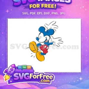 Free Blue Mickey Joyful Free Expression Disney Free SVG