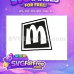 Free Modern Monogram Free Letter M Initial Free SVG - Instant Download