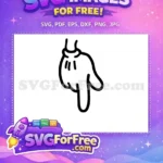 Free Pointing Down Free Mickey Mouse Hand Disney Free SVG - Instant Download