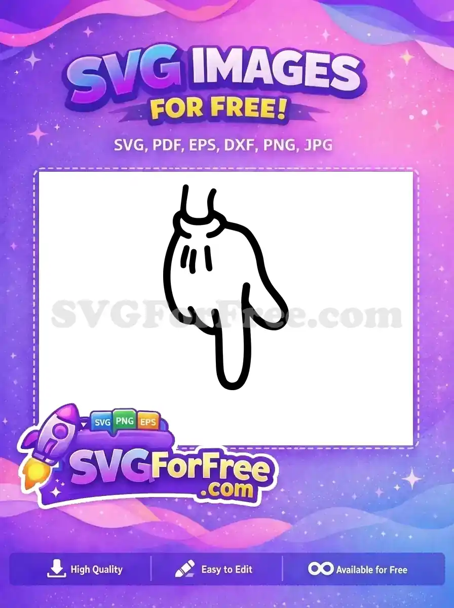 Free Pointing Down Free Mickey Mouse Hand Disney Free SVG