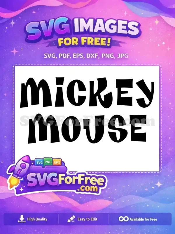 Free Bold Letters Free Black Font Mickey Mouse Free SVG Free Bold Letters Free Black Font Mickey Mouse Free SVG