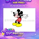 Free Worried Expression Free Dizzy Gesture Mickey Mouse Free SVG - Instant Download