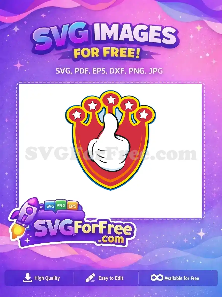 Free Thumbs Up Free Stars Mickey Mouse Free SVG