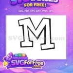 Free Bold Letter Free Mickey Mouse Initial Alphabet Free SVG - Instant Download