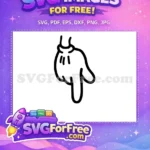 Free Pointing Hand Free Classic Black Glove Mickey Free SVG - Instant Download