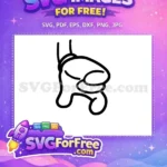 Free Sleeping Face Free Cartoon Minimalist Mickey Mouse Free SVG - Instant Download