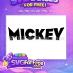 Free Bold Mickey Free Mouse Letters Disney Free SVG - Instant Download