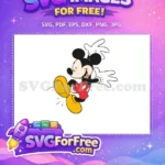 Free Happy Expression Free Jumping Pose Mickey Mouse Free SVG 2 - Instant Download