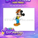 Free Orange Hat Mickey Free Cheerful Expression Disney Free SVG - Instant Download