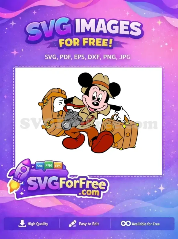 Free Safari Outfit Free Camera Accessory Mickey Mouse Free SVG Free Safari Outfit Free Camera Accessory Mickey Mouse Free SVG