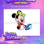 Free Yellow Glasses Free Red Outfit Mickey Mouse Free SVG - Instant Download