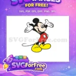 Free Cheerful Pose Free Yellow Shoes Mickey Mouse Free SVG - Instant Download